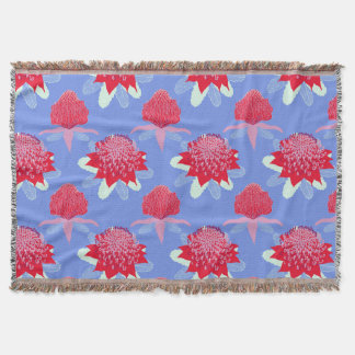 Waratah Throw Blanket