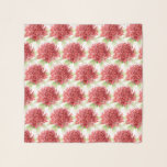 Waratah watercolor art red green spring pattern scarf<br><div class="desc">Original watercolor art painting red Waratah repeat botanical patterned scarf. Other matching products are available. Unique original watercolor hand painting and design by Sarah Trett for www.mylittleeden.com</div>