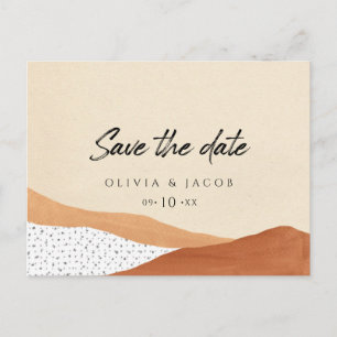 Warb desert   Boho Save the date card