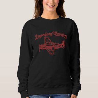 Warbirds Forever Legendary Warriors Vintage Aircra Sweatshirt