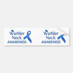 Warbler Neck Awareness Bumper Sticker