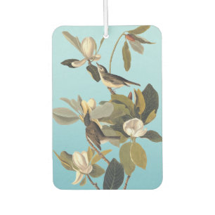 Warbling Flycatcher Kingbirds Vintage Audubon Car Air Freshener