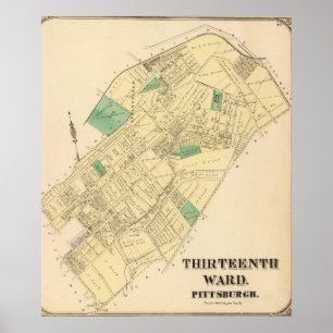 Ward 13 of Pittsburgh, Pennsyvania Poster