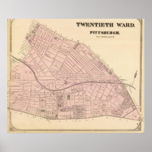 Ward 20 of Pittsburgh, Pennsyvania Poster