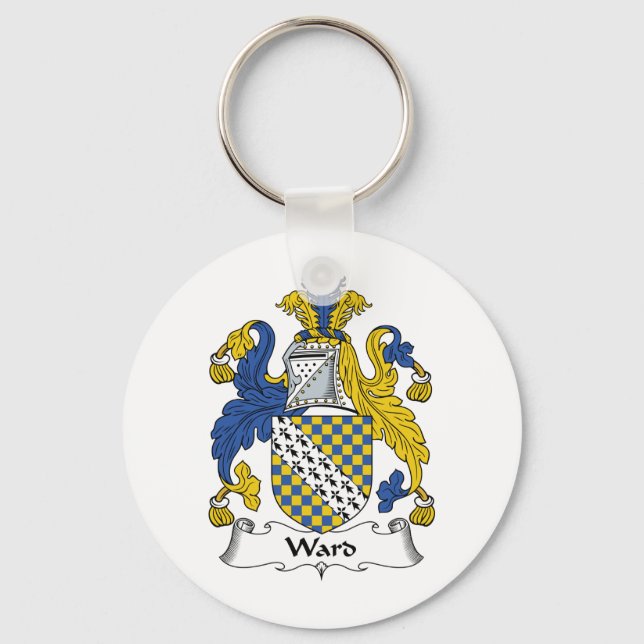 Ward Family Crest Key Ring (Front)