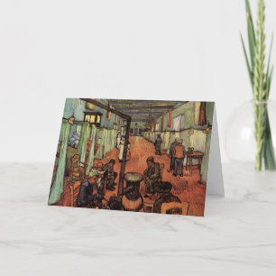 Ward in the Hospital in Arles by Vincent van Gogh Card