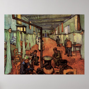 Ward in the Hospital in Arles by Vincent van Gogh Poster