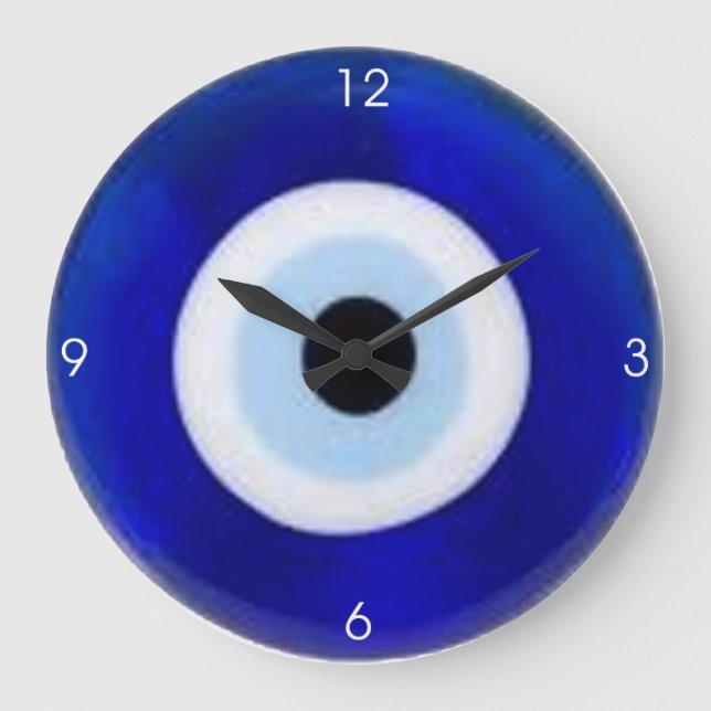 Ward Off the Evil Eye" Clock" Large Clock (Front)