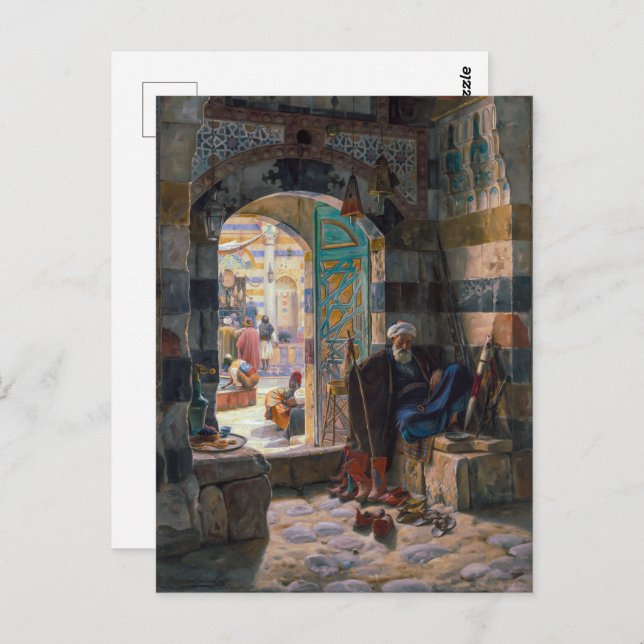 Warden of the Mosque Damascus | Bauernfeind | Postcard (Front/Back)