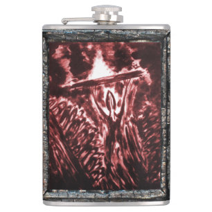 Warding Off Evil Hip Flask