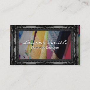 Wardrobes Black Fancy Frame Business Card