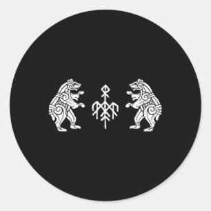 Wardruna Dancing Bears Classic Round Sticker