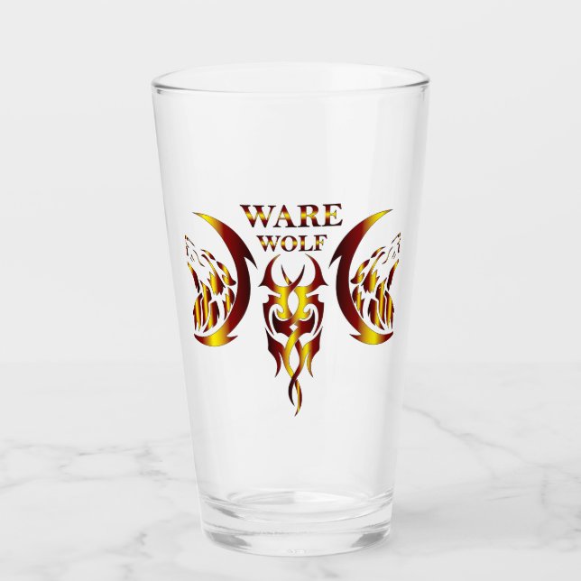 Ware Wolf Drinkware Glass (Front)