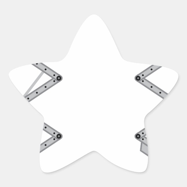 Warehouse lift vector star sticker (Front)