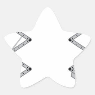 Warehouse lift vector star sticker