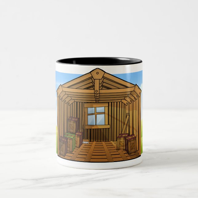 Warehouse Shed Two-Tone Coffee Mug (Center)
