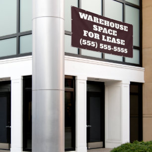 Warehouse Space for Lease Banner