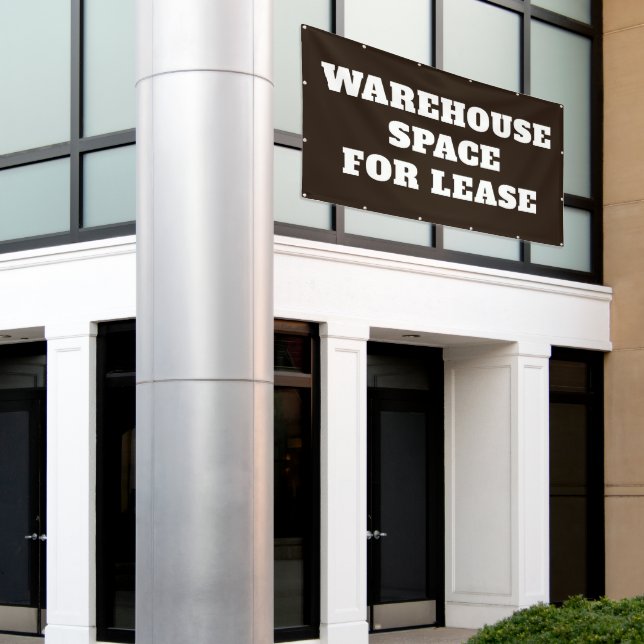 Warehouse Space for Lease Big Banner (Outside Building)