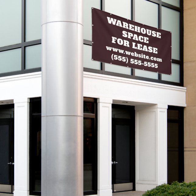 Warehouse Space Lease Banner (Outside Building)