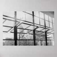 Warehouse Windows, Black and White Photo (Poster)