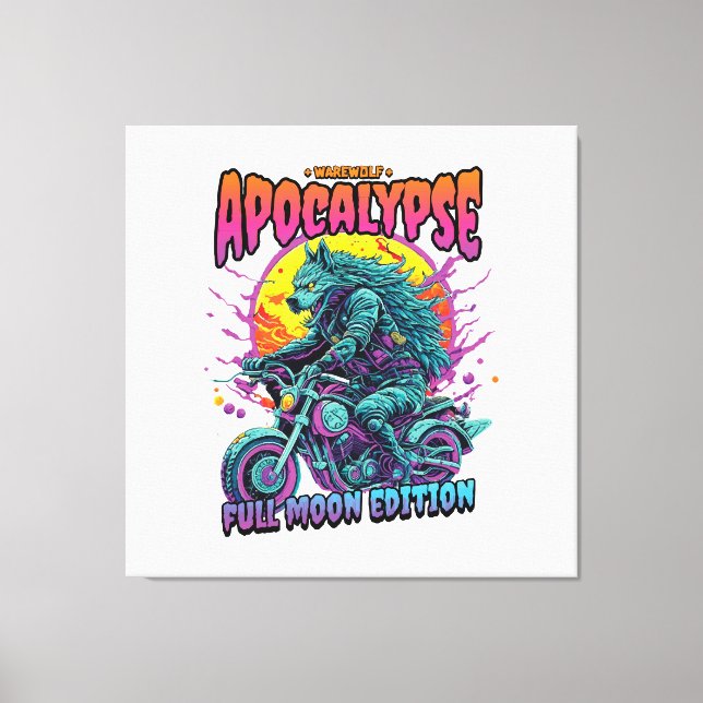 Warewolf apocalypse canvas print (Front)