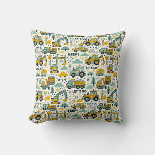 Warious construction vehicles cushion