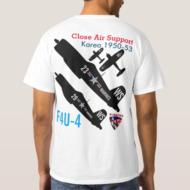 Warkites F4u-4 Corsair Korea T-Shirt (Back)
