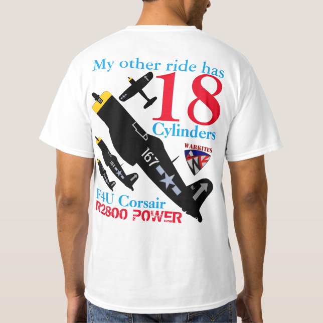 Warkites F4u Corsair T-Shirt (Back)