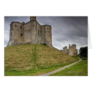 Warkworth Castle in Northumberland, England