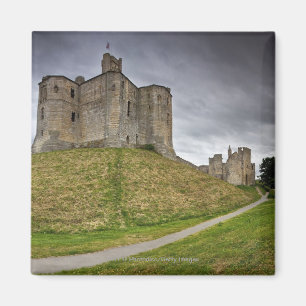 Warkworth Castle in Northumberland, England Magnet