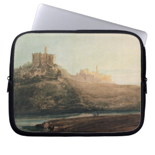 Warkworth Castle, Northumberland, c.1798 (w/c, gou Laptop Sleeve