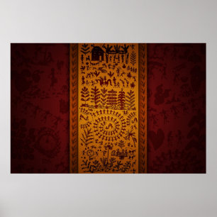 Warli Art Poster