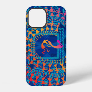 Warli painting - hand drawn traditional the ancien iPhone 12 case