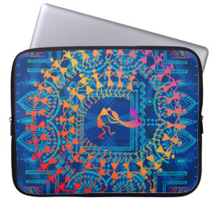 Warli painting - hand drawn traditional the ancien laptop sleeve