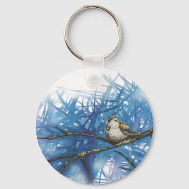 warlike bird key ring (Front)