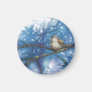 warlike bird magnet
