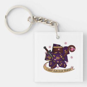 Warlock Dice Design Key Ring