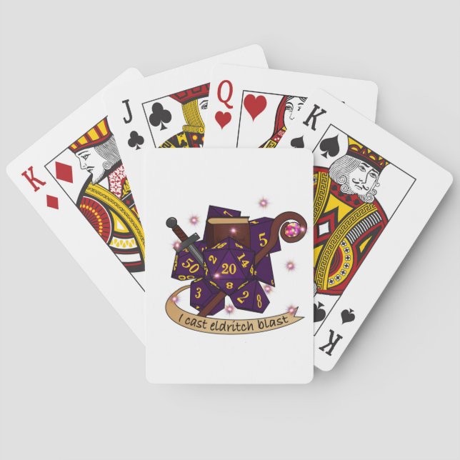 Warlock Dice Design Playing Cards (Back)
