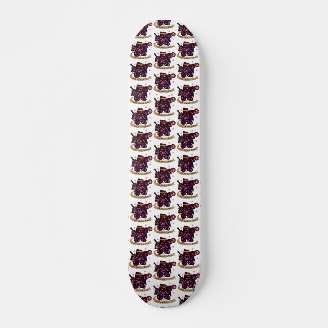 Warlock Dice Design Skateboard (Front)