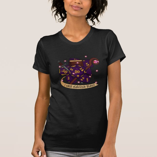 Warlock Dice Design T-Shirt (Front)