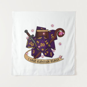 Warlock Dice Design Tapestry