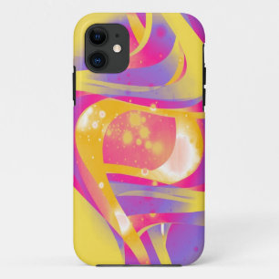 Warm abstract fractal iPhone 11 case