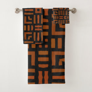Warm African Tribal Design Bath Towel Set