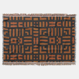 Warm African Tribal Design Throw Blanket