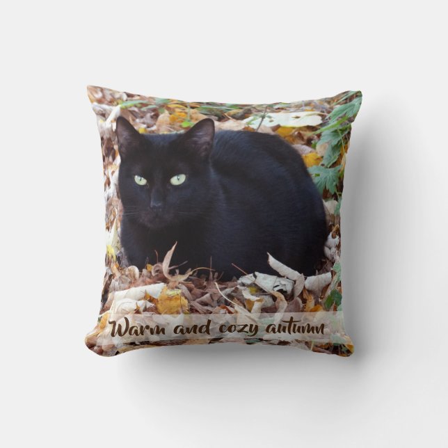 Warm and cosy autumn Throw Cushion 41 x 41 cm (Front)