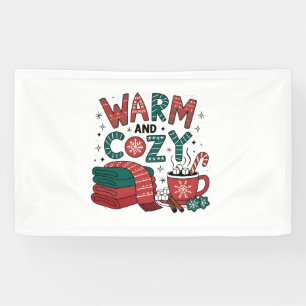 Warm And Cosy Christmas Hot Cocoa Xmas  Banner