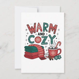 Warm And Cosy Christmas Hot Cocoa Xmas Invitation