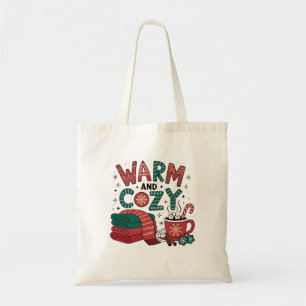 Warm And Cosy Christmas Hot Cocoa Xmas Tote Bag