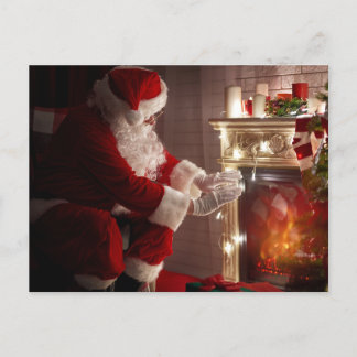 Warm and Cosy-- Christmas Postcard