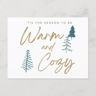 Warm and Cosy Season Wishes Postcard